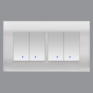 AKOYA Series Switch (1W 4Gang 10A Swi W/Indicator )